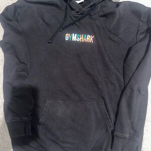 Gymshark Charcoal Hoodie with Multicolor Logo